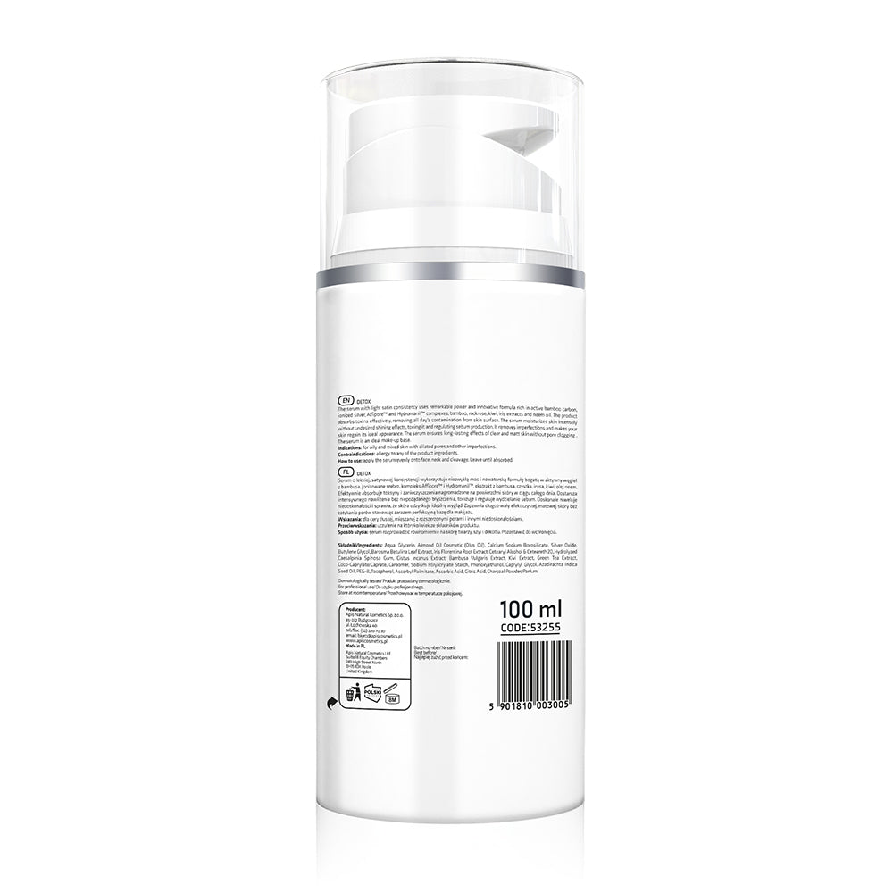 DETOX Detoxifying Face Serum with Bamboo Charcoal and Ionised Silver | 100ml
