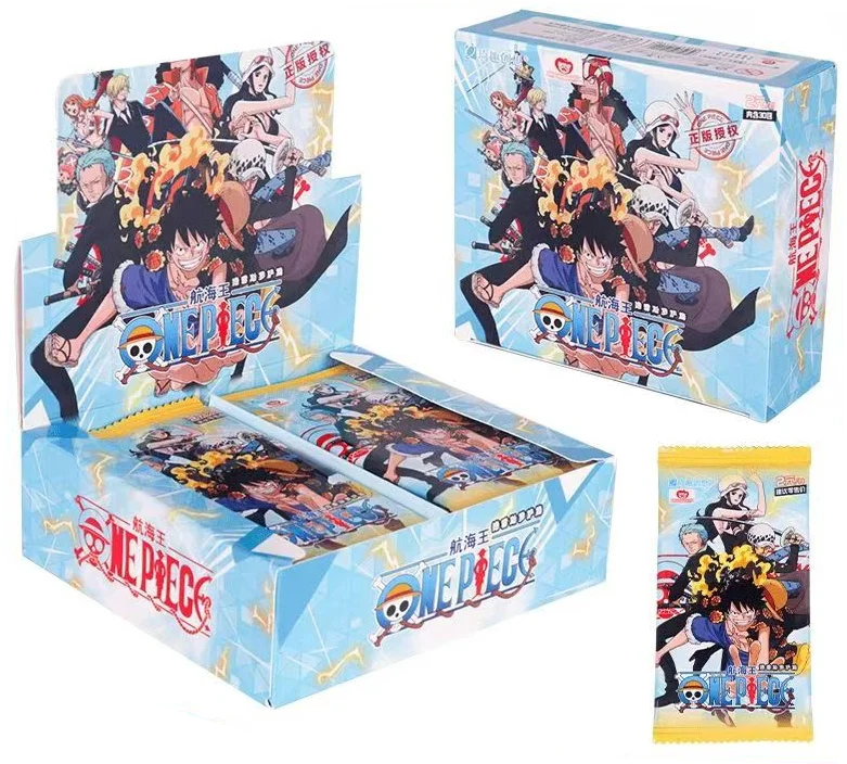 One Piece Cards Anime Collectible Card Luffy Zoro Trading Card Game Sanji Nami TCG Booster Box Game Cards