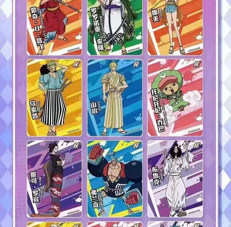 One Piece Cards Anime Collectible Card Luffy Zoro Trading Card Game Sanji Nami TCG Booster Box Game Cards