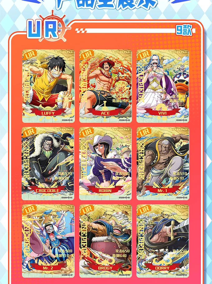 One Piece Cards Anime Collectible Card Luffy Zoro Trading Card Game Sanji Nami TCG Booster Box Game Cards