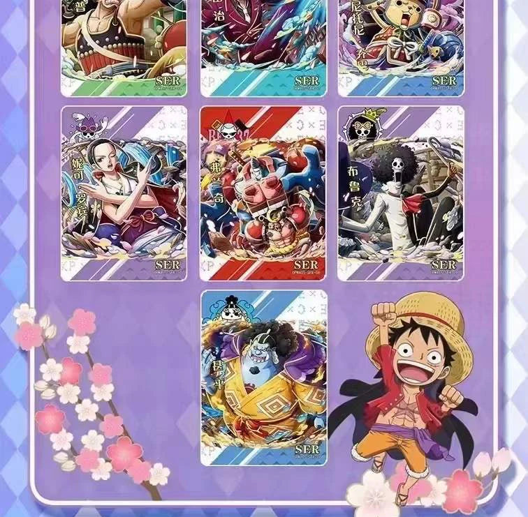 One Piece Cards Anime Collectible Card Luffy Zoro Trading Card Game Sanji Nami TCG Booster Box Game Cards