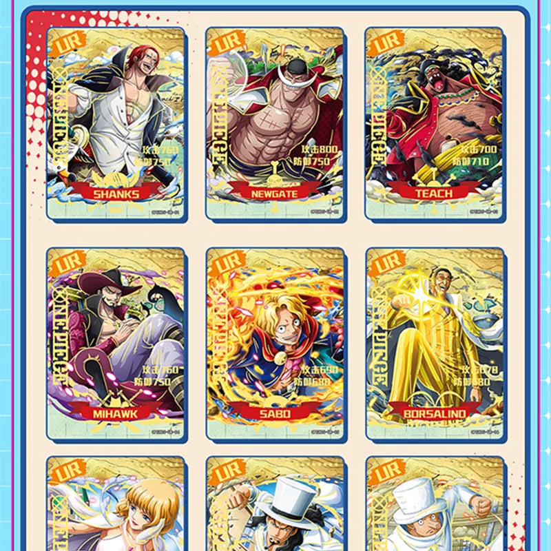 One Piece Cards Anime Collectible Card Luffy Zoro Trading Card Game Sanji Nami TCG Booster Box Game Cards