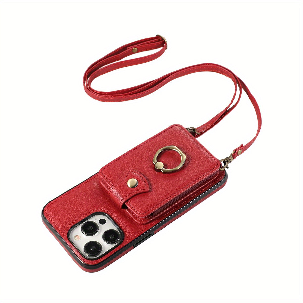 Case Wallet with Holder 360°Rotation Finger Ring