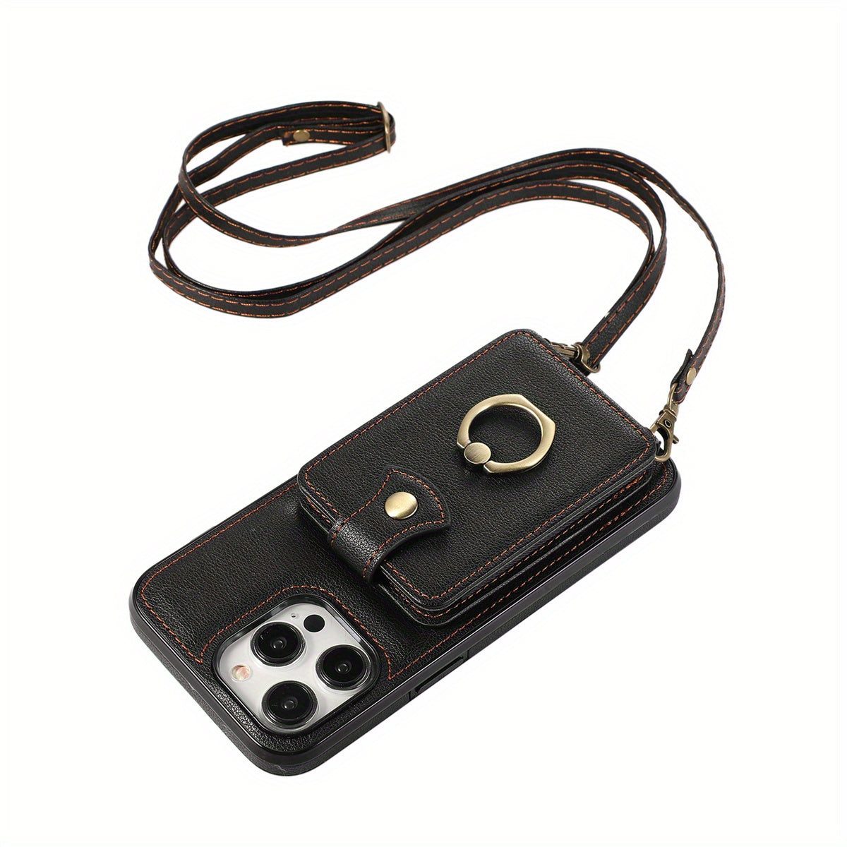 Case Wallet with Holder 360°Rotation Finger Ring