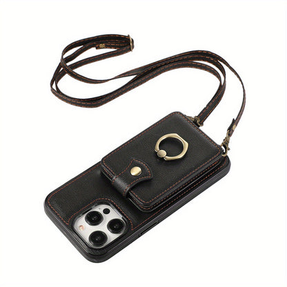 Case Wallet with Holder 360°Rotation Finger Ring