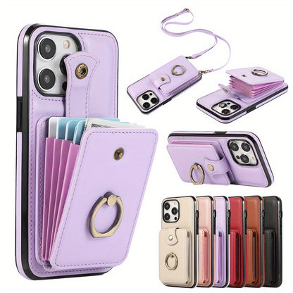 Case Wallet with Holder 360°Rotation Finger Ring