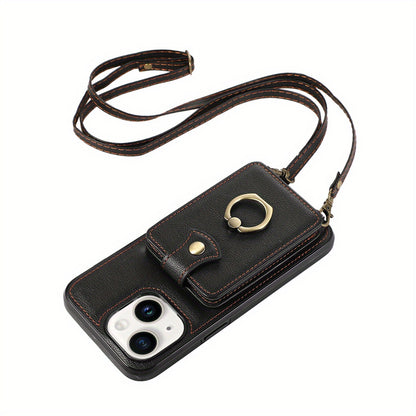 Case Wallet with Holder 360°Rotation Finger Ring