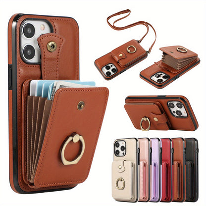 Case Wallet with Holder 360°Rotation Finger Ring