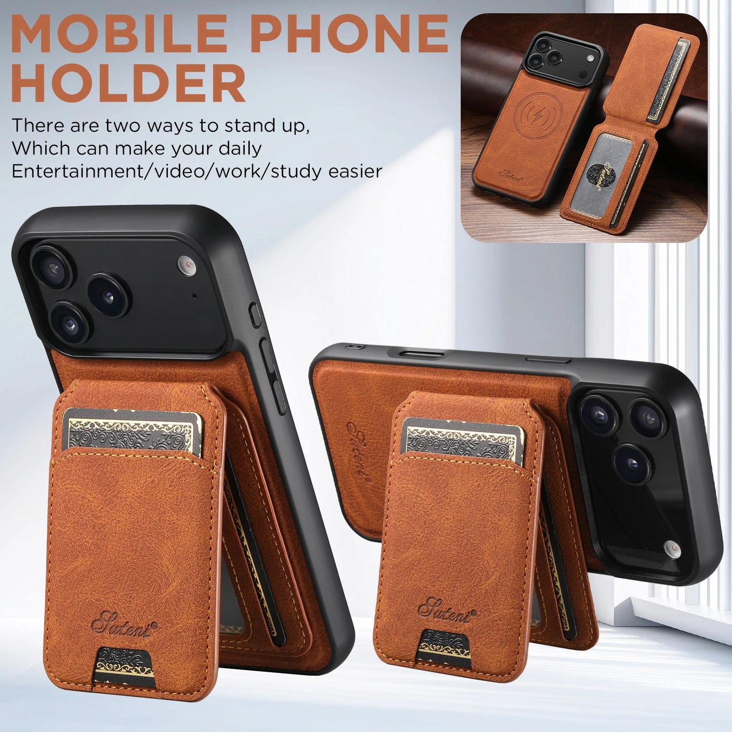 Phone Case Magnet Card Holder