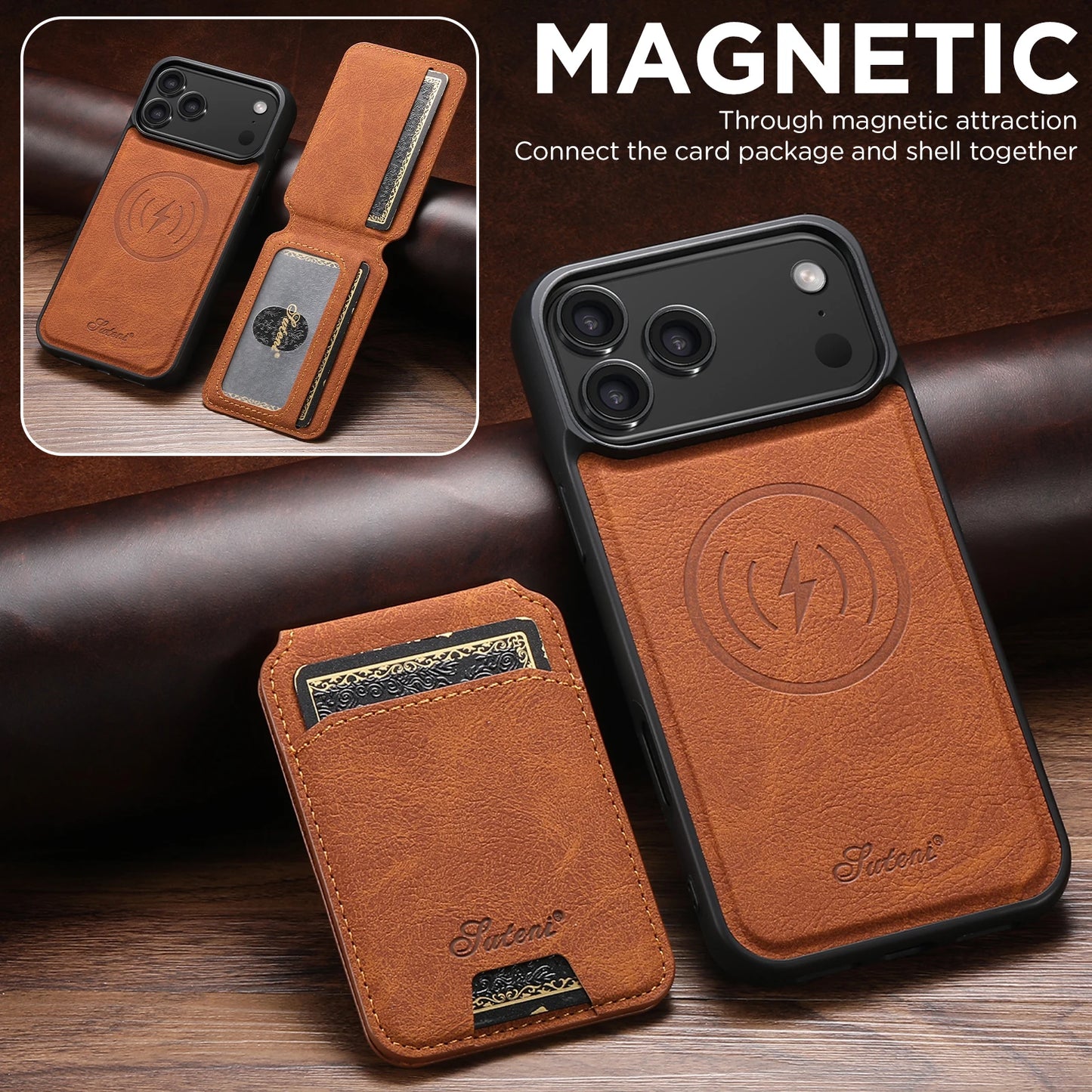 Phone Case Magnet Card Holder