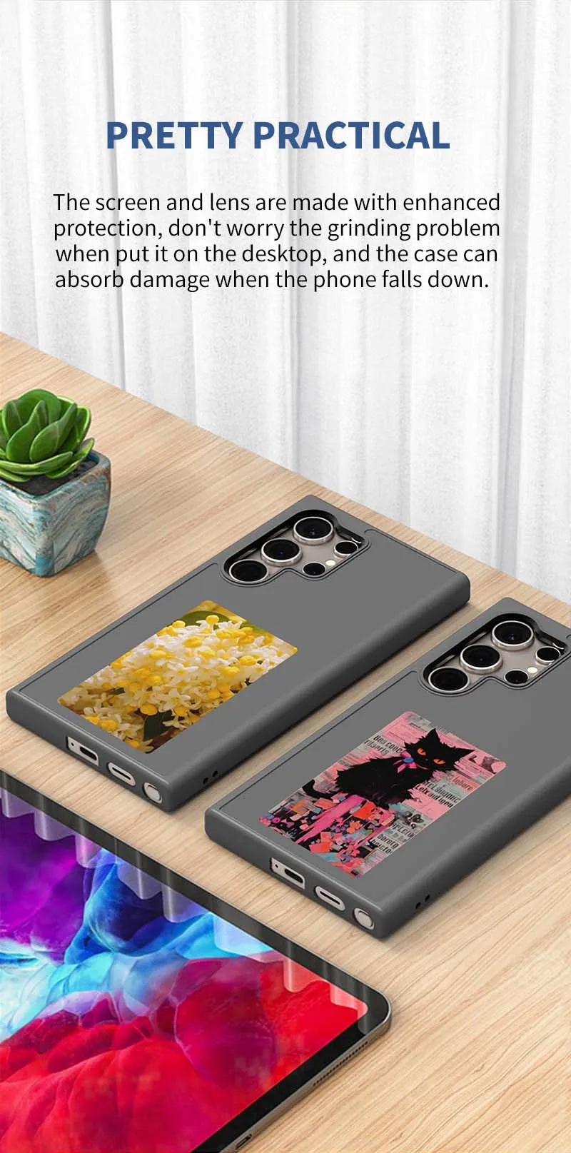 Case New-NFC For Samsung Galaxy S25 S24 S23 Ultra DIY Screen Smart Phone Case Fund