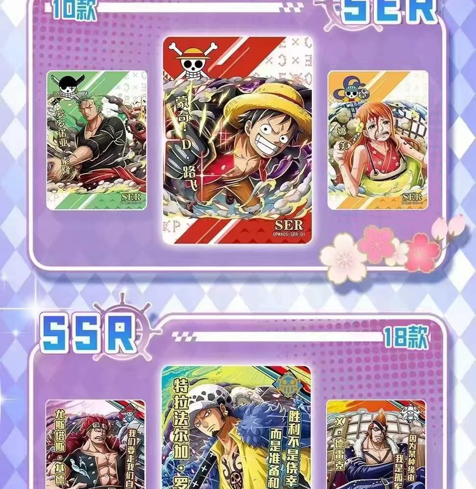 One Piece Cards  Anime Collectible Card  Luffy Zoro Trading Card Game Sanji Nami TCG Booster Box Game Cards
