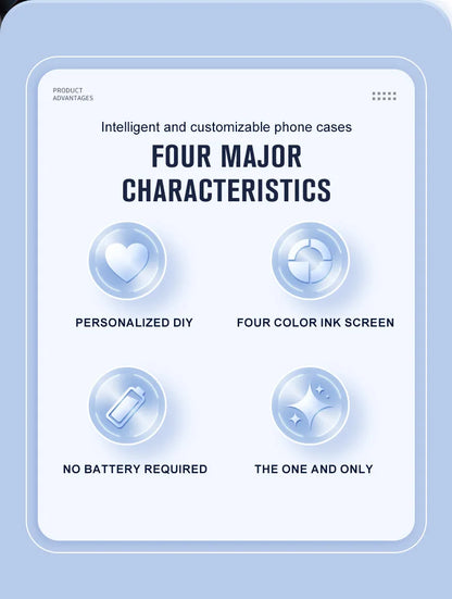 phone case photos Wireless transmission DIY screen for iphone 16/15/14/13 Round Support Magsafe