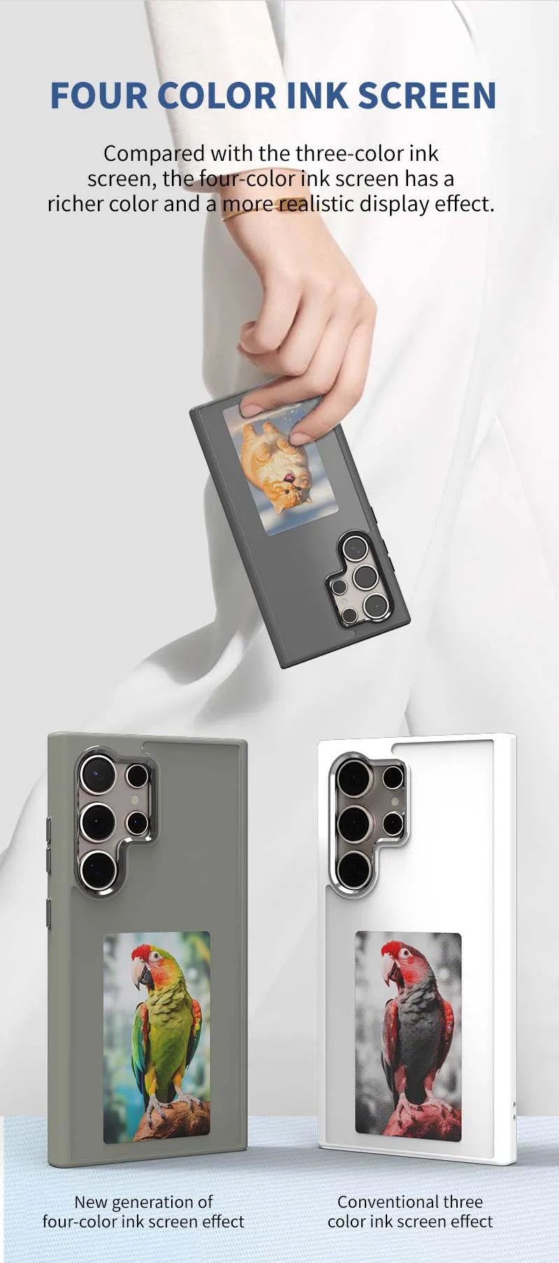 Case New-NFC For Samsung Galaxy S25 S24 S23 Ultra DIY Screen Smart Phone Case Fund