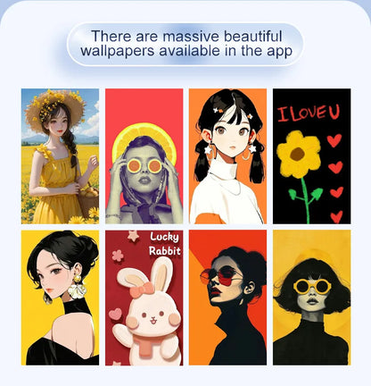 phone case photos Wireless transmission DIY screen for iphone 16/15/14/13 Round Support Magsafe