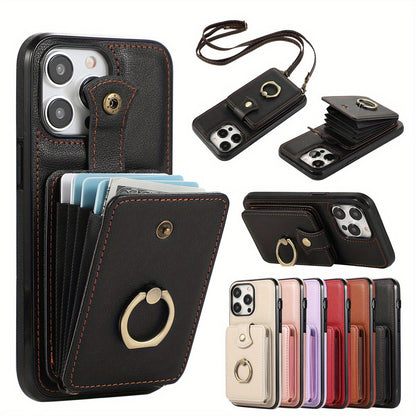 Case Wallet with Holder 360°Rotation Finger Ring