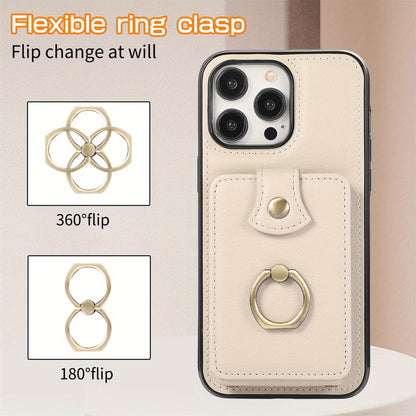 Case Wallet with Holder 360°Rotation Finger Ring